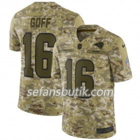 Los Angeles Rams Tröjor Jared Goff 16 Nike Salute to Service - Herr